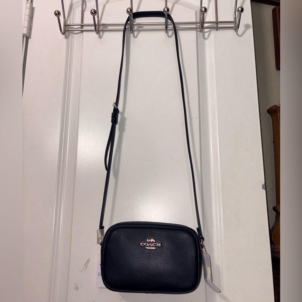NWT Coach Mini Jamie Camera Bag in Black Pebble Leather - Picture 11 of 16